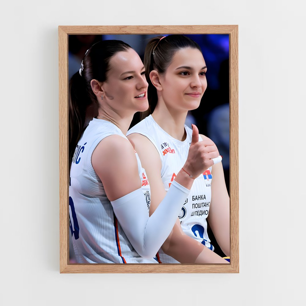 Poster Duo de Compétition – affiche Volleyball (vue 4)
